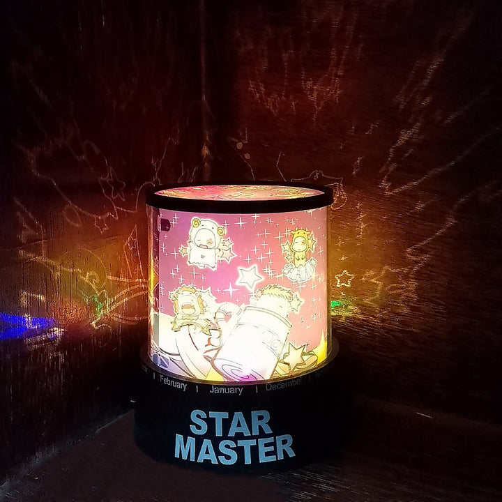 LED Projector Night Light – 3 Battery Lamps with Rotating Music, Ideal for Kids & Home Decor (1 Pc, Battery Not Included) Your Brand