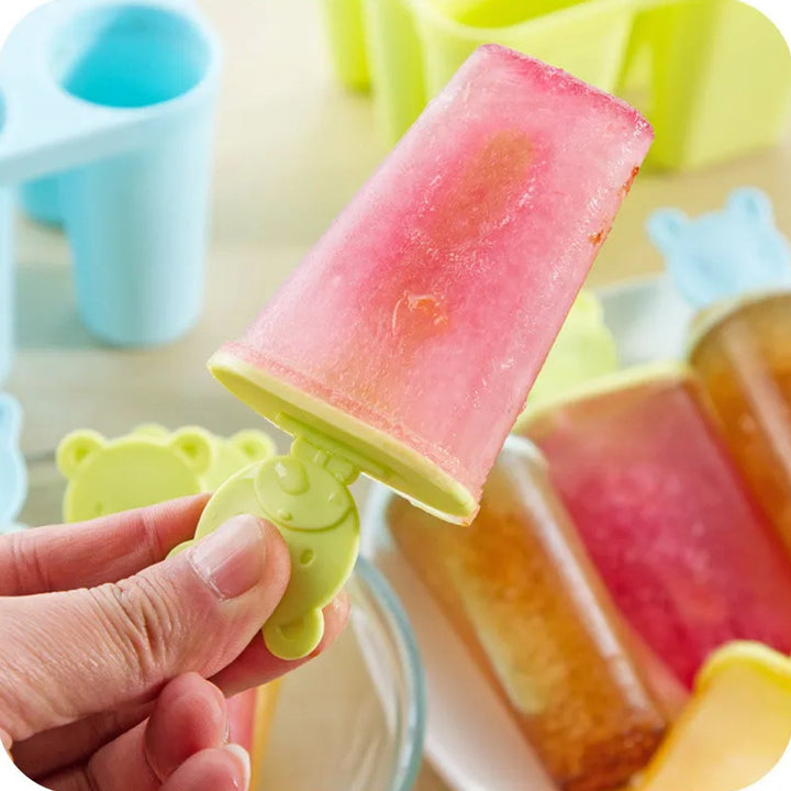 Plastic 6 Grid / Compartment Popsicle Ice Cream Mold (1 Pc) - TezCart