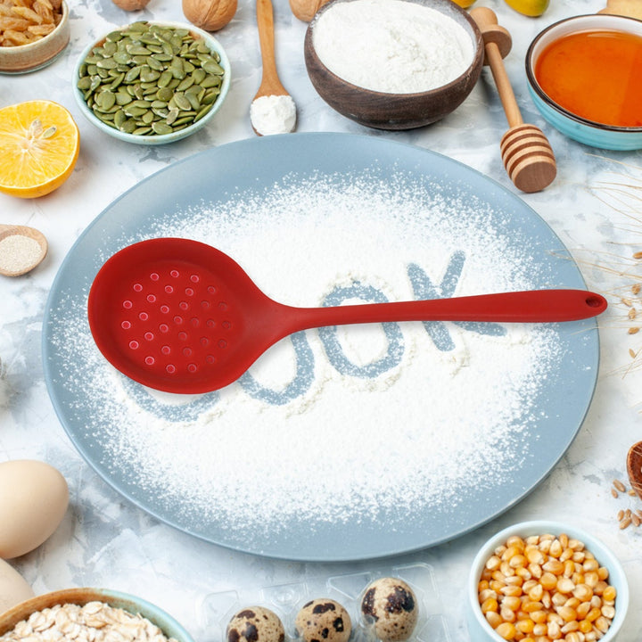 Multipurpose Silicone Spoon, Silicone Basting Spoon Non-Stick Kitchen Utensils Household Gadgets Heat-Resistant Non Stick Spoons Kitchen Cookware Items For Cooking and Baking (6 Pcs Set) Your Brand