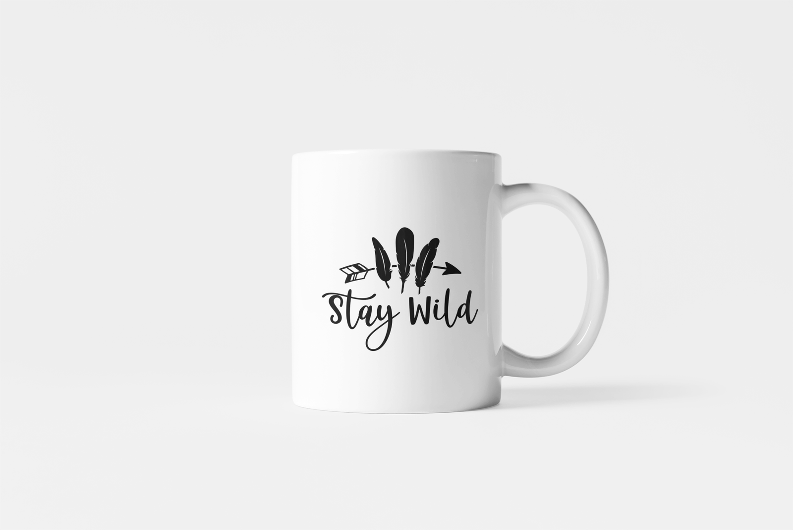 "Stay Wild" Printed Mug by Monkey Marvel | Bold Inspirational Quote | Premium Ceramic | Perfect Gift for Adventurers & Coffee Lovers MONKEY MARVELS