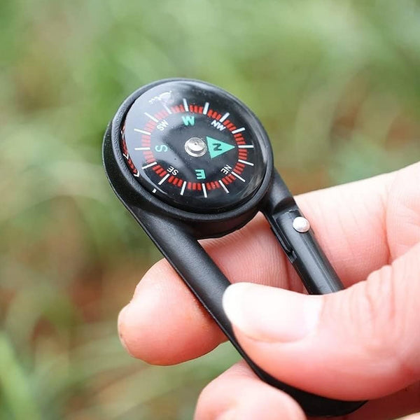 Clip Snap Hook Mini Compass (1 Pc / Mix Design) - TezCart