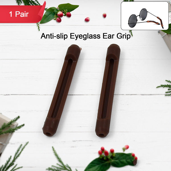 Eyeglass Anti Slip Ear Grip Soft Silicone Glasses Ear Hooks (1 Pair / Color May be Vary) - TezCart