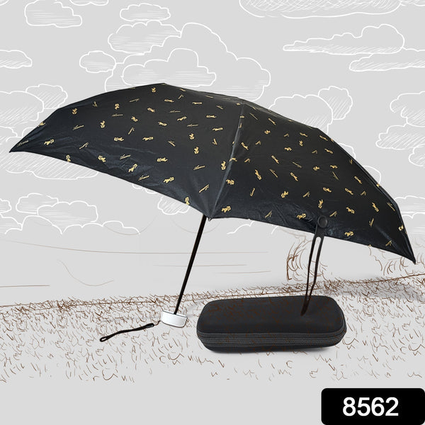 3-Fold Umbrella Summer Sun and Rain Protection Foldable Cute Umbrella || UV Protection Rain Sun Umbrella || Travel Accessories || Umbrella for Children, Girls, and Boys (1 Pc / With Zip Case)  Your Brand