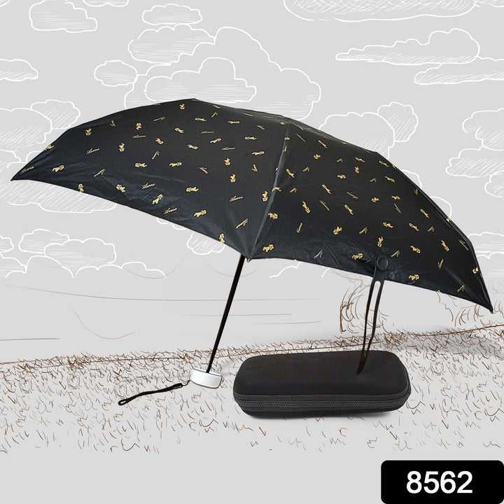 3-Fold Umbrella Summer Sun and Rain Protection Foldable Cute Umbrella || UV Protection Rain Sun Umbrella || Travel Accessories || Umbrella for Children, Girls, and Boys (1 Pc / With Zip Case)  Your Brand