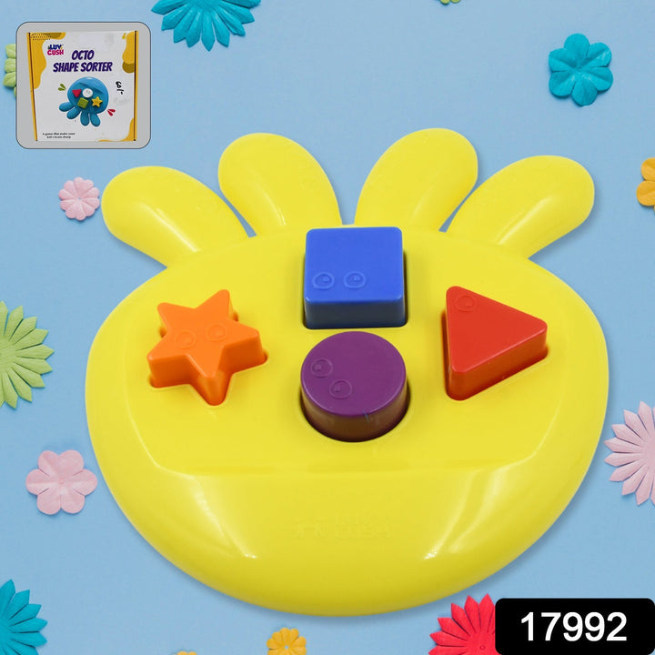 octo Shape sorter Toy Game That Make Your Kid's brain Sharp, Increase Grasping And Sorting Power Education Learning For Girls & boy, Gift Product (1 Pc)  Your Brand
