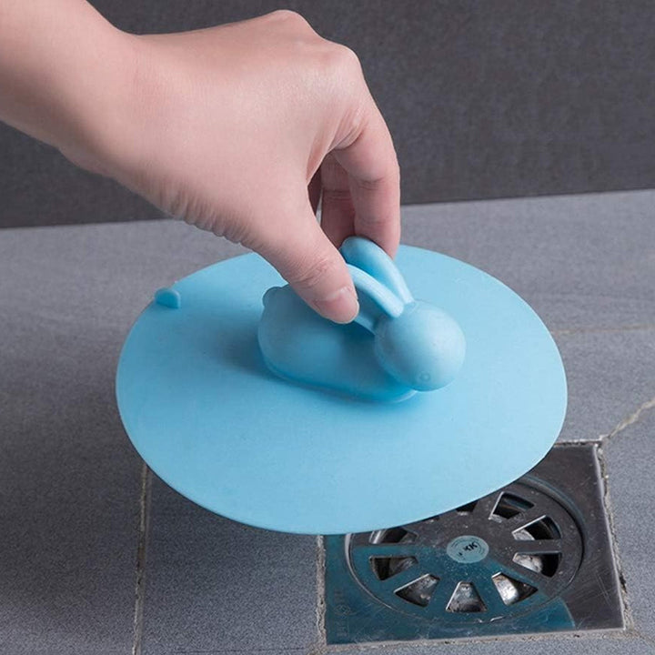 Drain Cover, Water Stopper, Tank Stopper, Rabbit Silicone, Odor Resistant, Drain Lid Shower Drain Cover Shower Plughole Cover Sink Strainer Silicone Bath Drain Cover Kitchen Sink Accessories Bathtub Kitchen Bathroom (1 Pc ) Your Brand